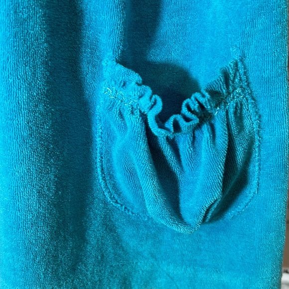 Cynthia Mehta terry cloth dress with pockets. Size Small - Picture 3 of 5